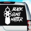 Black Guns Matter Pistol Vinyl Car Window Decal Sticker