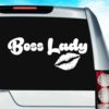 Boss Lady Lips Vinyl Car Window Decal Sticker