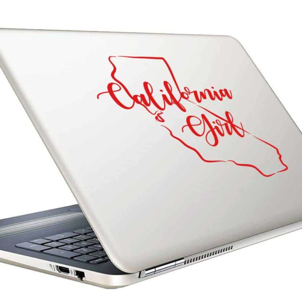 California Girl Vinyl Laptop Macbook Decal Sticker