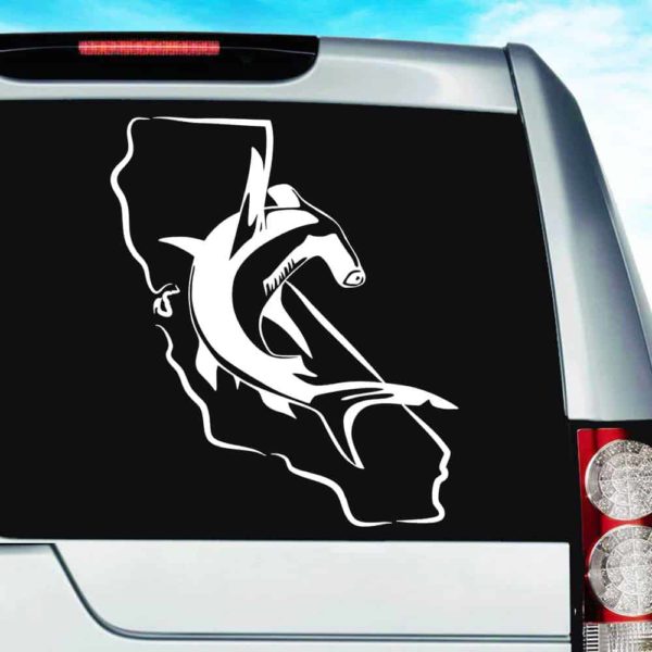 California Hammerhead Shark Vinyl Car Window Decal Sticker
