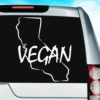 California Vegan Vinyl Car Window Decal Sticker