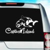 Captiva Island Dolphin Vinyl Car Window Decal Sticker