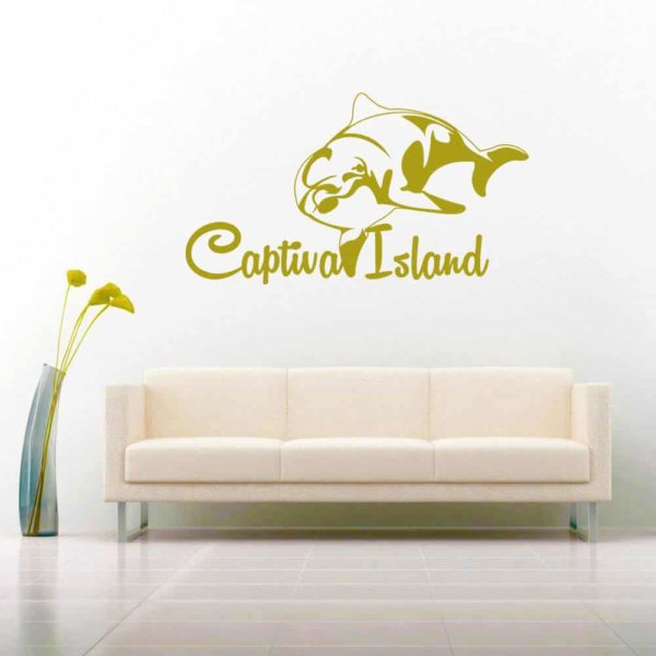 Captiva Island Dolphin Vinyl Wall Decal Sticker
