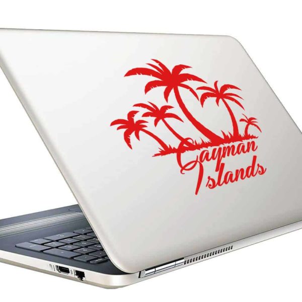Cayman Islands Palm Tree Island Vinyl Laptop Macbook Decal Sticker