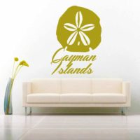 Cayman Islands Sand Dollar Vinyl Wall Decal Sticker