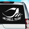 Conch Shell Oh Shell Yeah Vinyl Car Window Decal Sticker