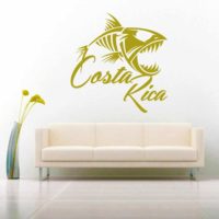 Costa Rica Fish Skeleton Vinyl Wall Decal Sticker