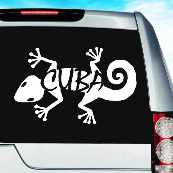 Cuba Lizard Vinyl Car Window Decal Sticker