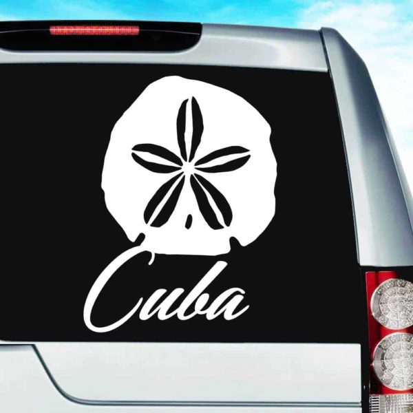 Cuba Sand Dollar Vinyl Car Window Decal Sticker