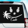 Cuba Tropical Smiley Face Vinyl Car Window Decal Sticker
