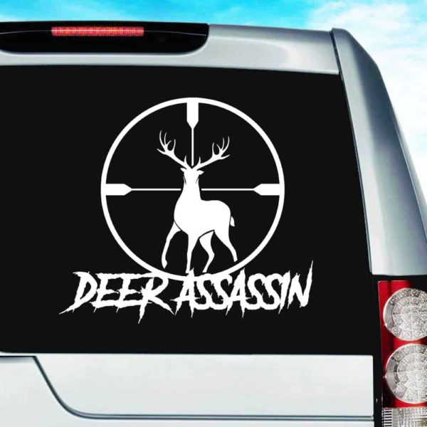 Deer Assassin Deer Hunting Scope Vinyl Car Window Decal Sticker