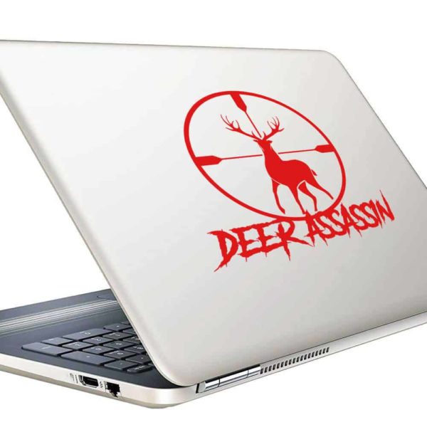 Deer Assassin Deer Hunting Scope Vinyl Laptop Macbook Decal Sticker