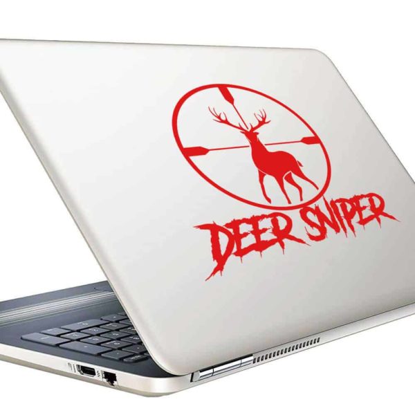 Deer Sniper Deer Hunting Scope Vinyl Laptop Macbook Decal Sticker