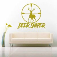 Deer Sniper Deer Hunting Scope Vinyl Wall Decal Sticker