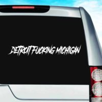 Detroit Fucking Michigan Beast Mode Vinyl Car Window Decal Sticker
