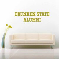 Drunken State Alumni Vinyl Wall Decal Sticker