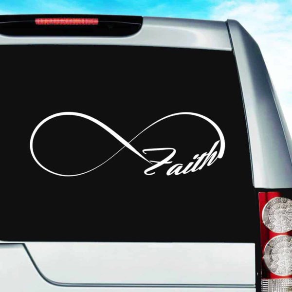 Faith Infinity Vinyl Car Window Decal Sticker