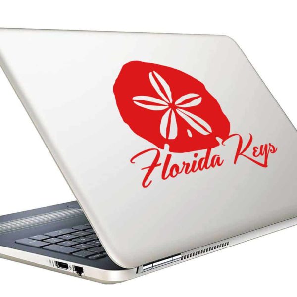 Florida Keys Sand Dollar Vinyl Laptop Macbook Decal Sticker