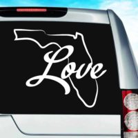Florida Love Vinyl Car Window Decal Sticker