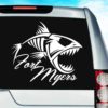 Fort Myers Fish Skeleton Vinyl Car Window Decal Sticker