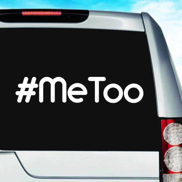 Hashtag Me Too Vinyl Car Window Decal Sticker