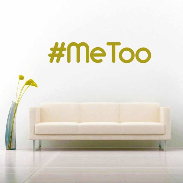 Hashtag Me Too Vinyl Wall Decal Sticker