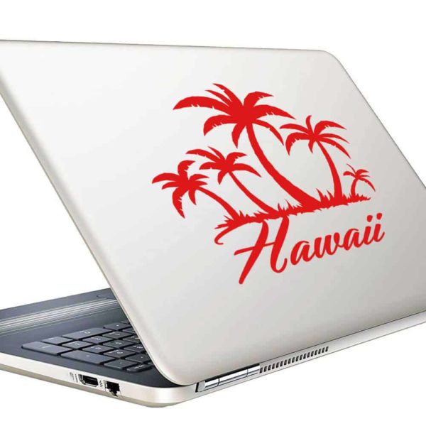 Hawaii Palm Tree Island Vinyl Laptop Macbook Decal Sticker