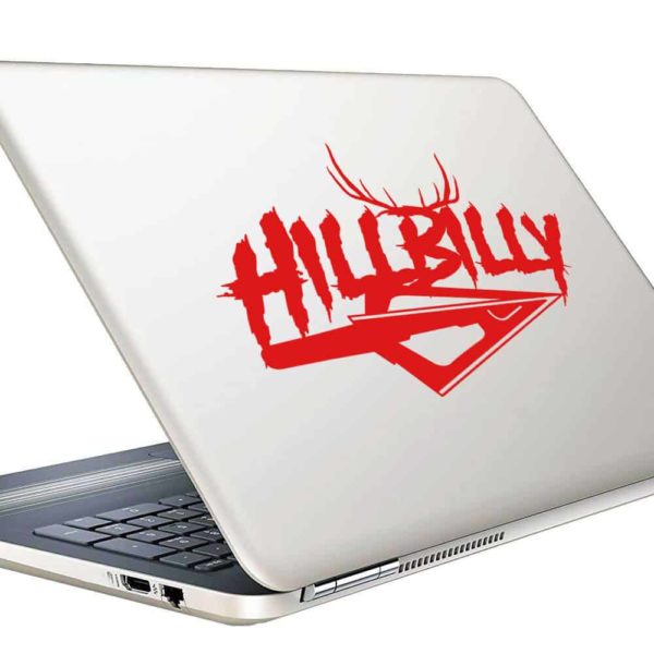 Hillbilly Antlers Arrow Tip Vinyl Laptop Macbook Decal Sticker