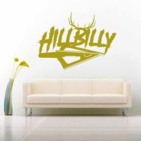 Hillbilly Antlers Arrow Tip Vinyl Wall Decal Sticker
