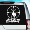 Hillbilly Deer Hunting Scope Vinyl Car Window Decal Sticker