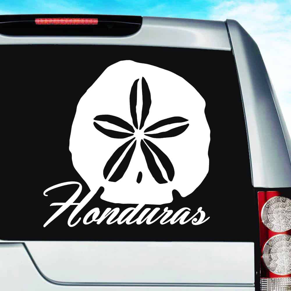 Honduras Sand Dollar Vinyl Car Window Decal Sticker Honduras Sand Dollar Vinyl Car Window Decal Sticker
