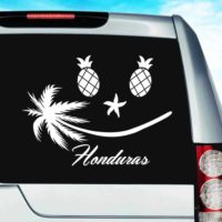 Honduras Tropical Smiley Face Vinyl Car Window Decal Sticker