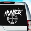 Hunter Antlers Rifle Gun Scope Vinyl Car Window Decal Sticker