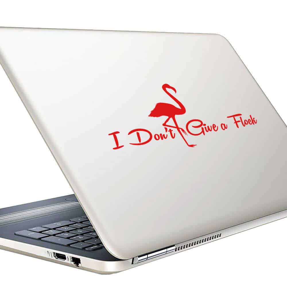 I Dont Give A Flock Flamingo Vinyl Laptop Macbook Decal Sticker I Dont Give A Flock Flamingo Vinyl Laptop Macbook Decal Sticker