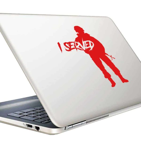 I Served Soldier Vinyl Laptop Macbook Decal Sticker