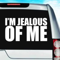 Im Jealous Of Me Vinyl Car Window Decal Sticker