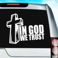 In God We Trust Vinyl Car Window Decal Sticker