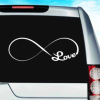 Infinity Love Vinyl Car Window Decal Sticker