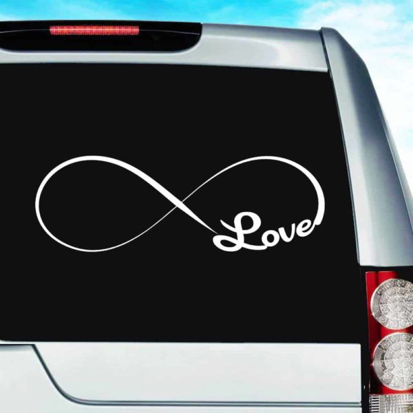 Infinity Love Vinyl Car Window Decal Sticker