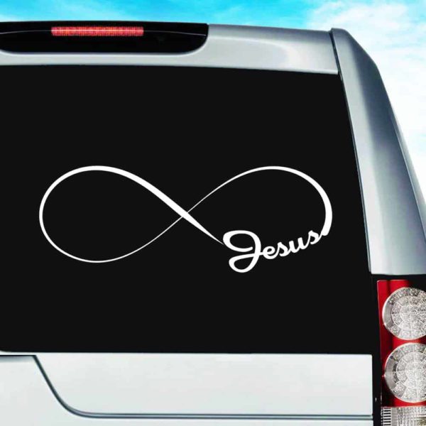 Jesus Infinty Vinyl Car Window Decal Sticker