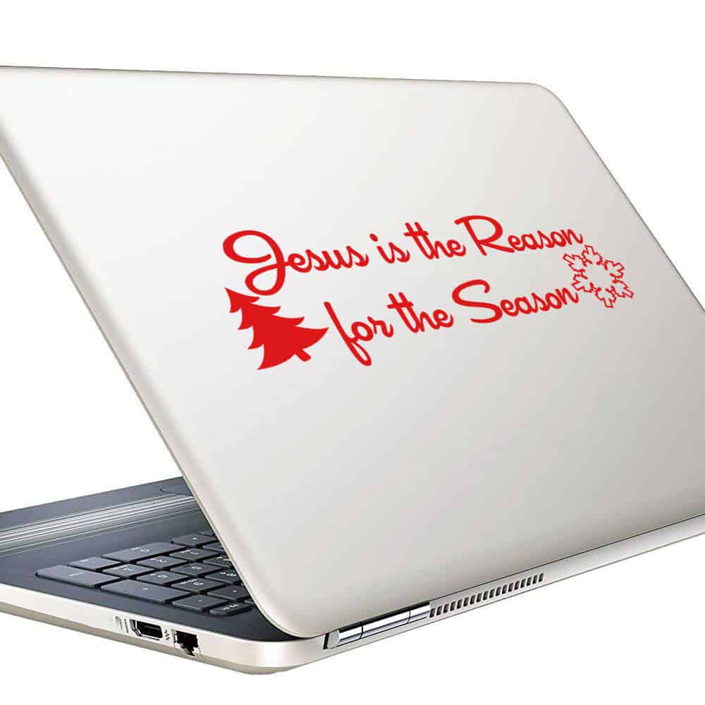 Jesus Is The Reason For The Season Vinyl Laptop Macbook Decal Sticker Jesus Is The Reason For The Season Vinyl Laptop Macbook Decal Sticker