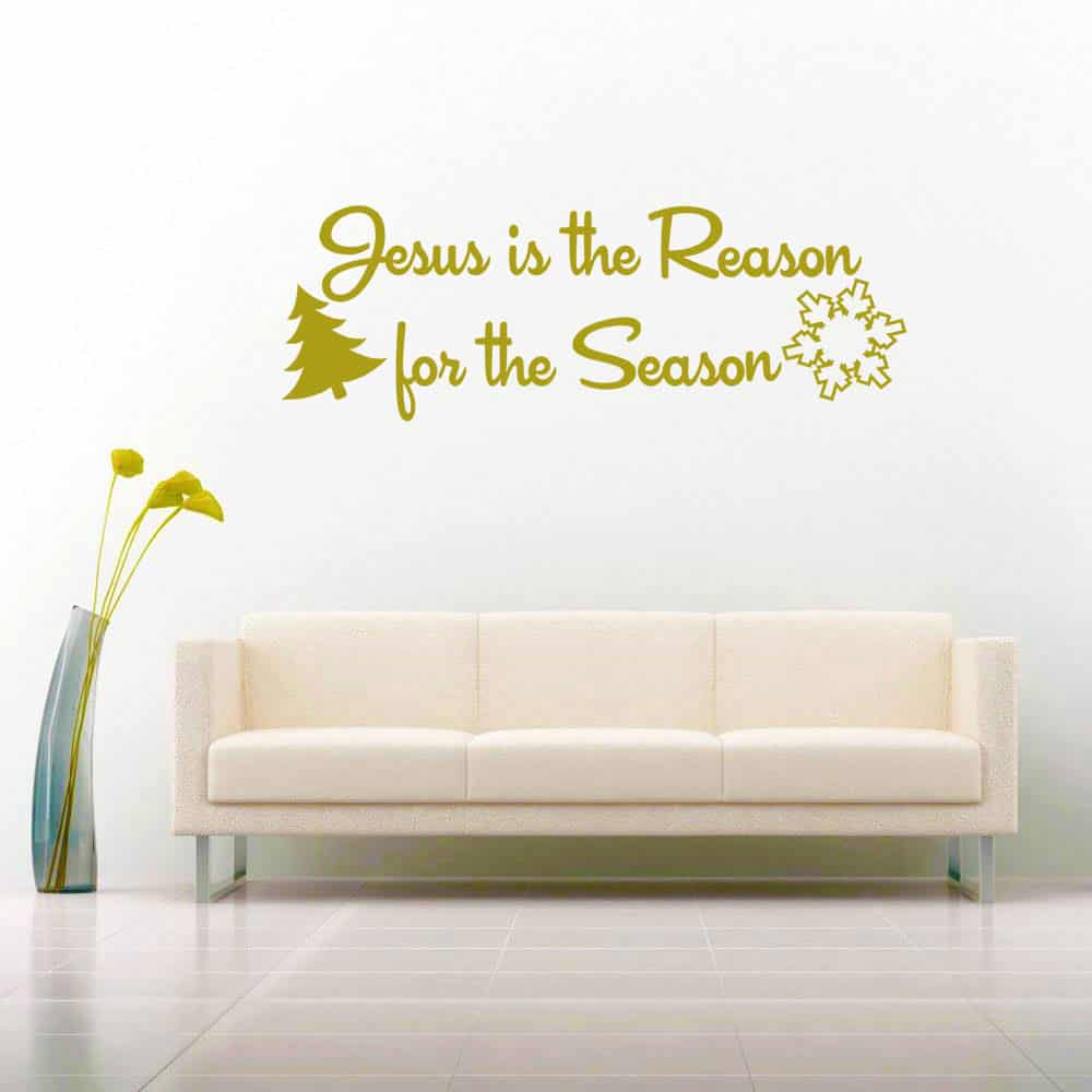 Jesus Is The Reason For The Season Vinyl Wall Decal Sticker Jesus Is The Reason For The Season Vinyl Wall Decal Sticker