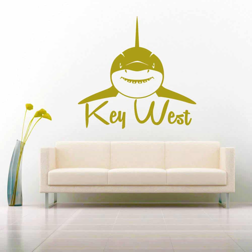 Key West Shark Front View Vinyl Wall Decal Sticker Key West Shark Front View Vinyl Wall Decal Sticker