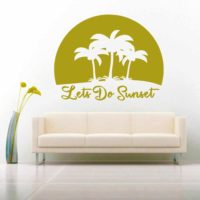 Let The Gains Begin Skull Dumbbells Vinyl Wall Decal Sticker