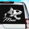 Maui Hawaii Fish Skeleton Vinyl Car Window Decal Sticker