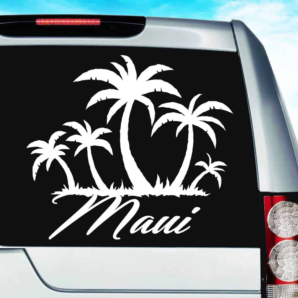 Hawaii Vinyl Decal Car Window Laptop Hawaiian name Sticker