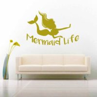 Mermaid Life Vinyl Wall Decal Sticker