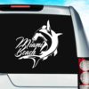 Miami Beach Florida Hammerhead Shark Vinyl Car Window Decal Sticker