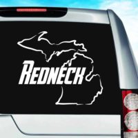 Michigan Redneck Vinyl Car Window Decal Sticker
