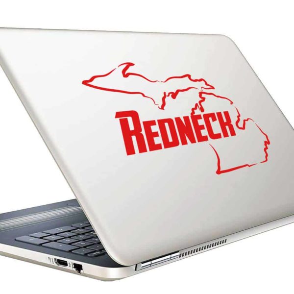 Michigan Redneck Vinyl Laptop Macbook Decal Sticker